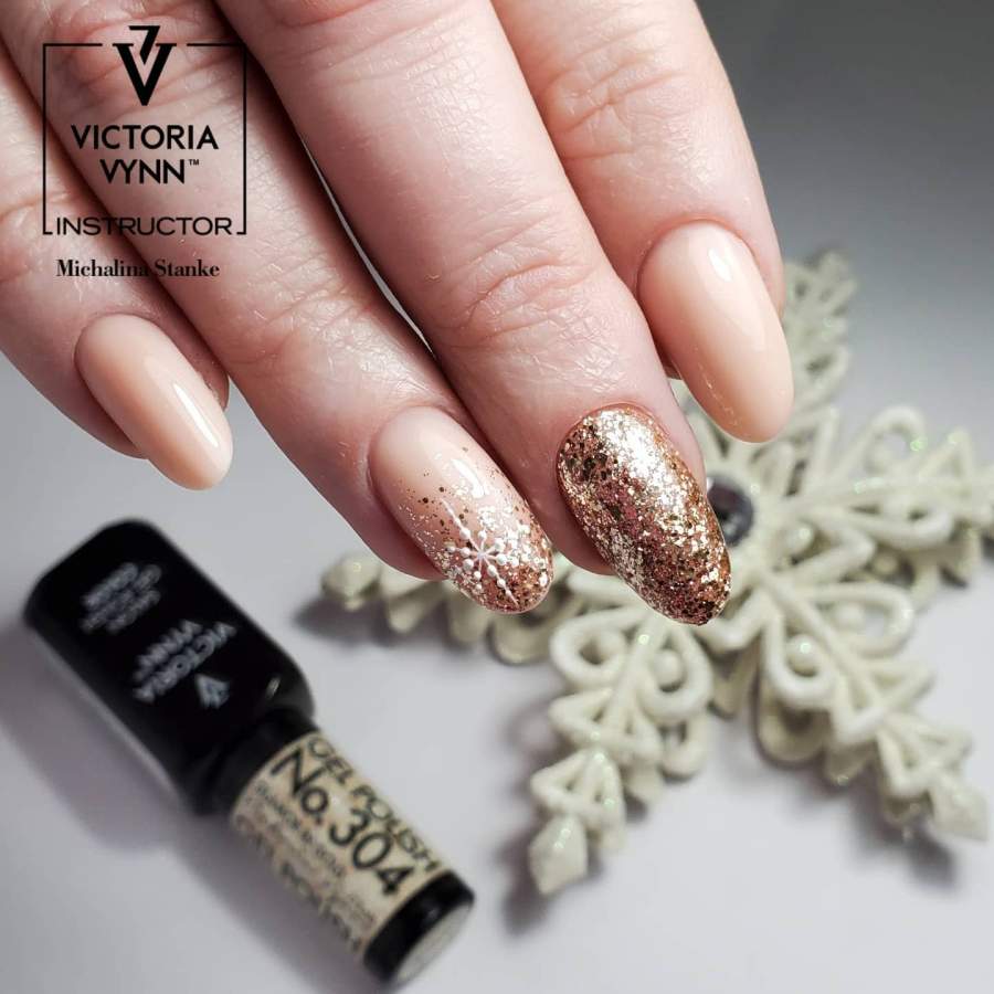 Gel Polish 304 Glamor In Gold