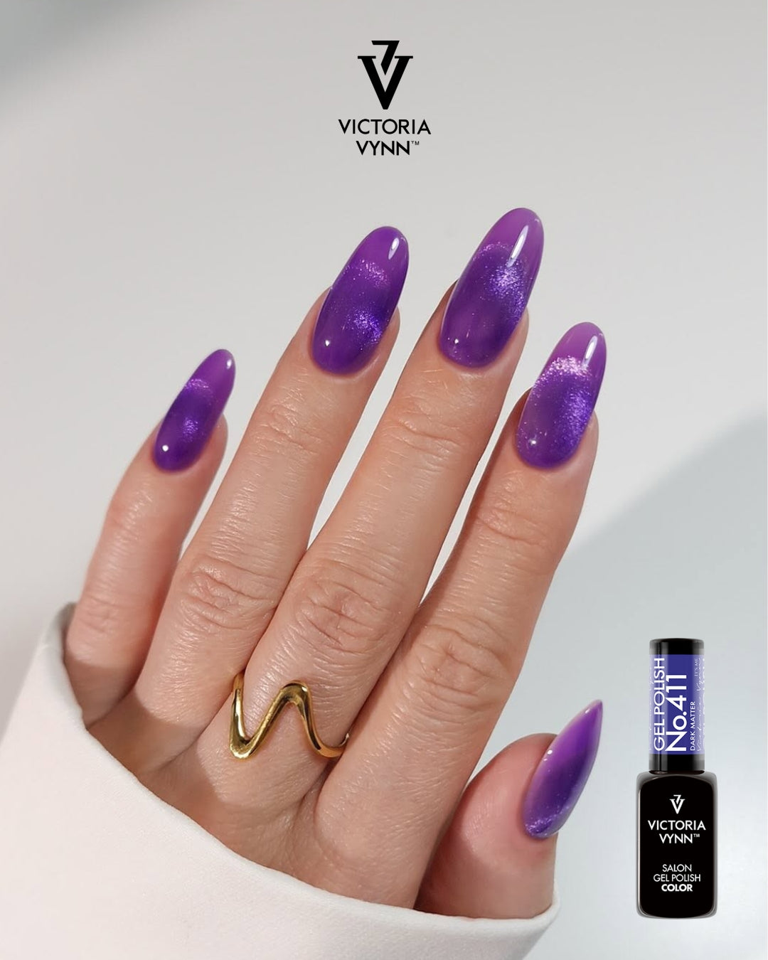 Gel Polish 411 Dark Matter (Glass Effects)