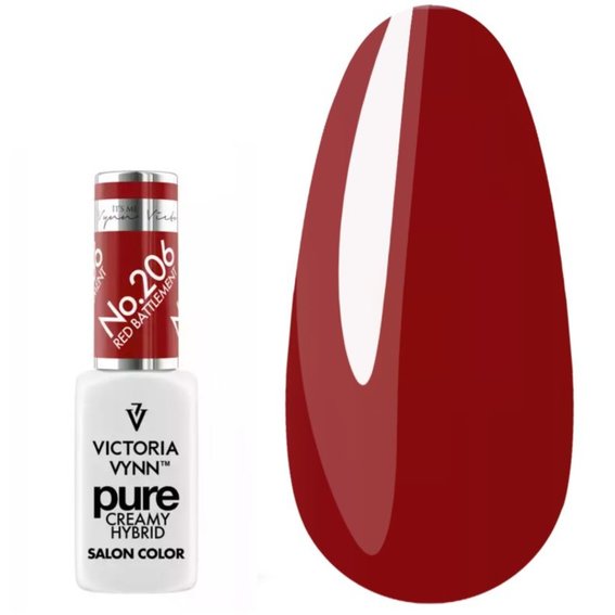 Gel Polish 206 Red Battlement