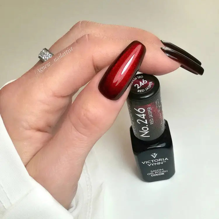 Gel Polish 246 Cat Eye Red Jasper