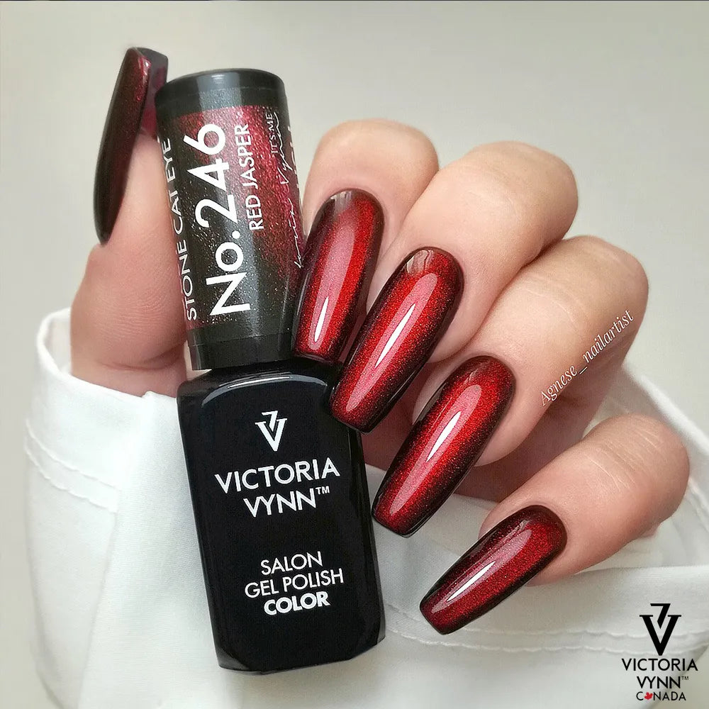 Gel Polish 246 Cat Eye Red Jasper