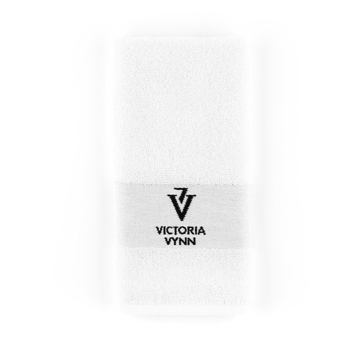 TOWEL , white with logo VV