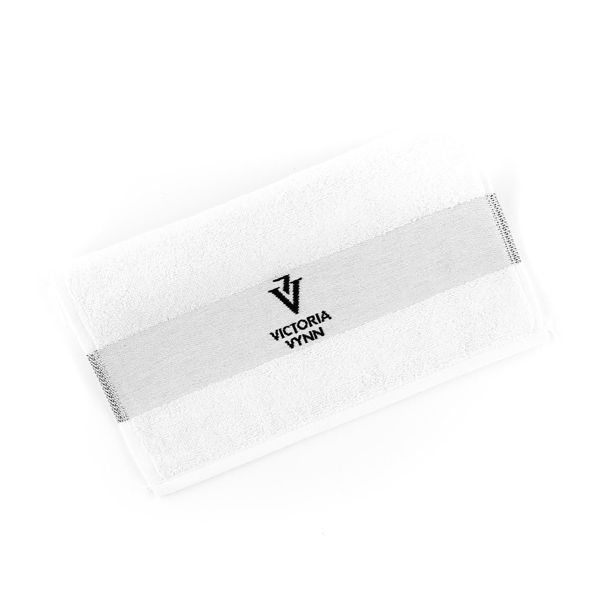TOWEL , white with logo VV