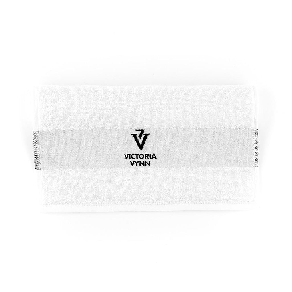 TOWEL , white with logo VV
